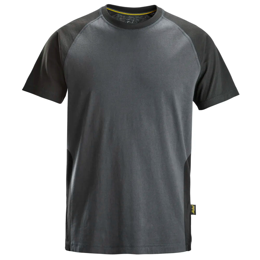 Snickers 2550 Tweekleurig T-Shirt 5804 Steel Grey Black
