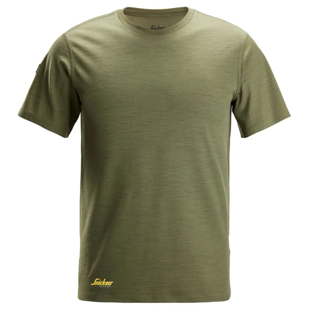 Snickers 2551 Wollen T-Shirt 3100 Khaki Green