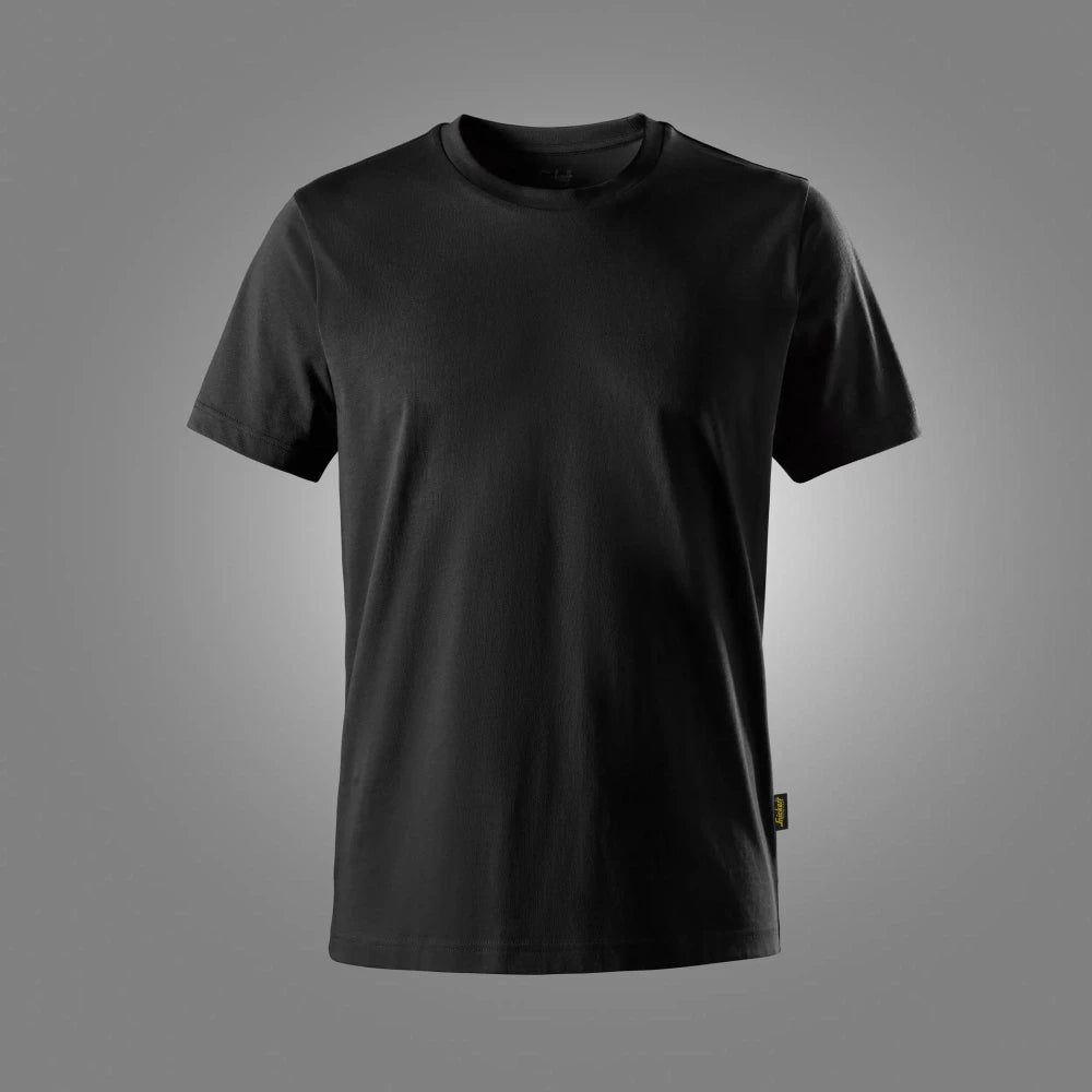Snickers 2559 Classic T-Shirt Van Biologisch Katoen 0400 Black