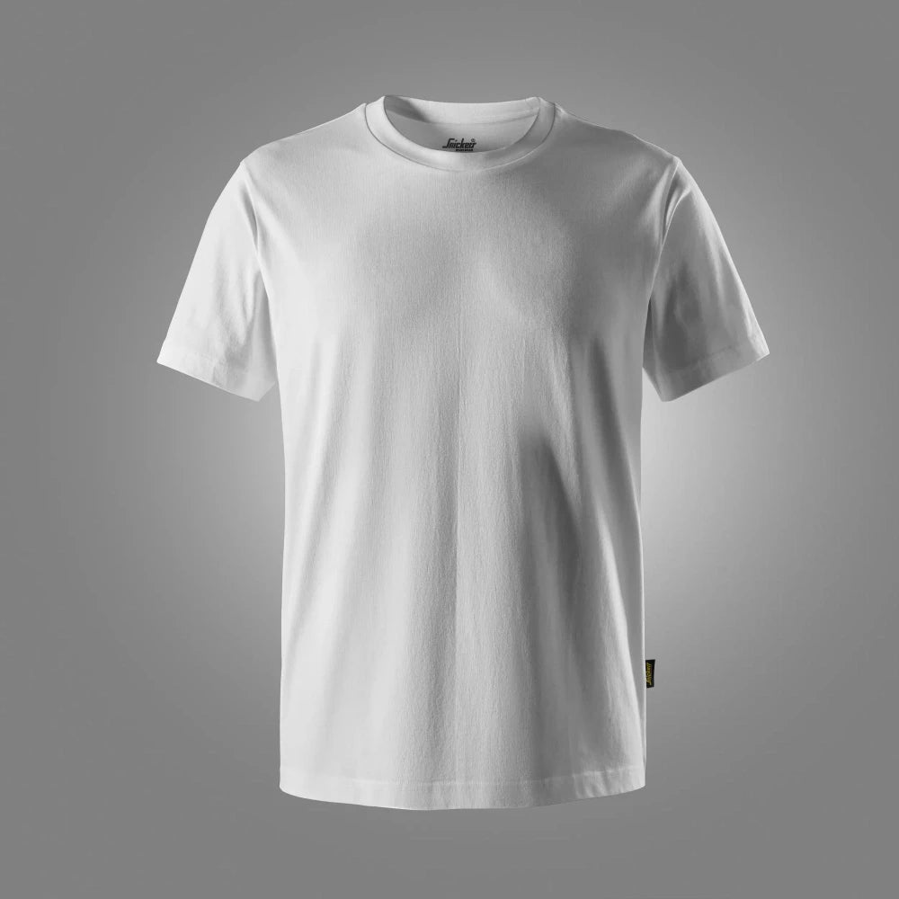 Snickers 2559 Classic T-Shirt Van Biologisch Katoen 0900 White
