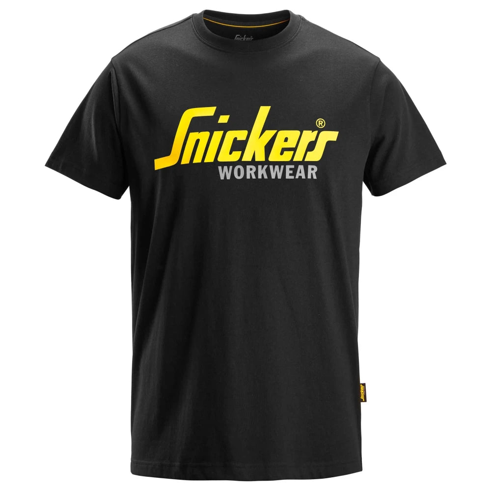 Snickers 2586 Classic Logo T-Shirt 0400 Black