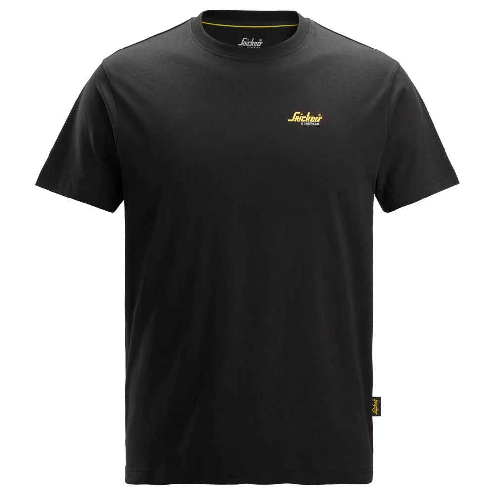Snickers 2588 T-Shirt Met Klein Logo 0400 Black