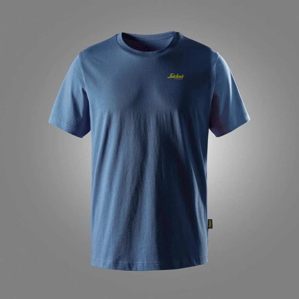 Snickers 2588 T-Shirt Met Klein Logo 4700 Stone Blue