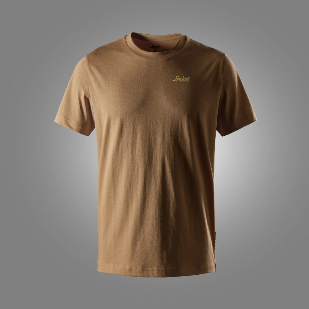 Snickers 2588 T-Shirt Met Klein Logo 8000 Light Brown
