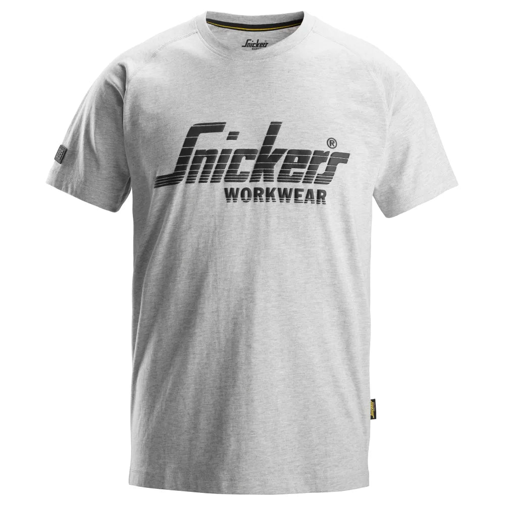 Snickers 2590 Logo T-Shirt 2800 Grey Melange
