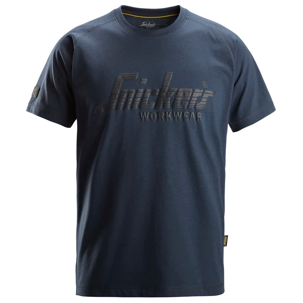 Snickers 2590 Logo T-Shirt 4500 Dark Navy Melange