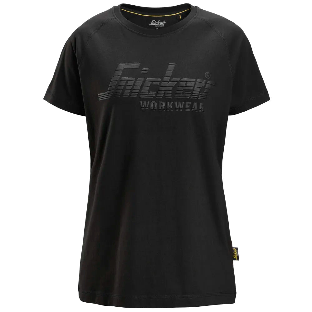Snickers 2597 Dames Logo T-Shirt 0400 Black
