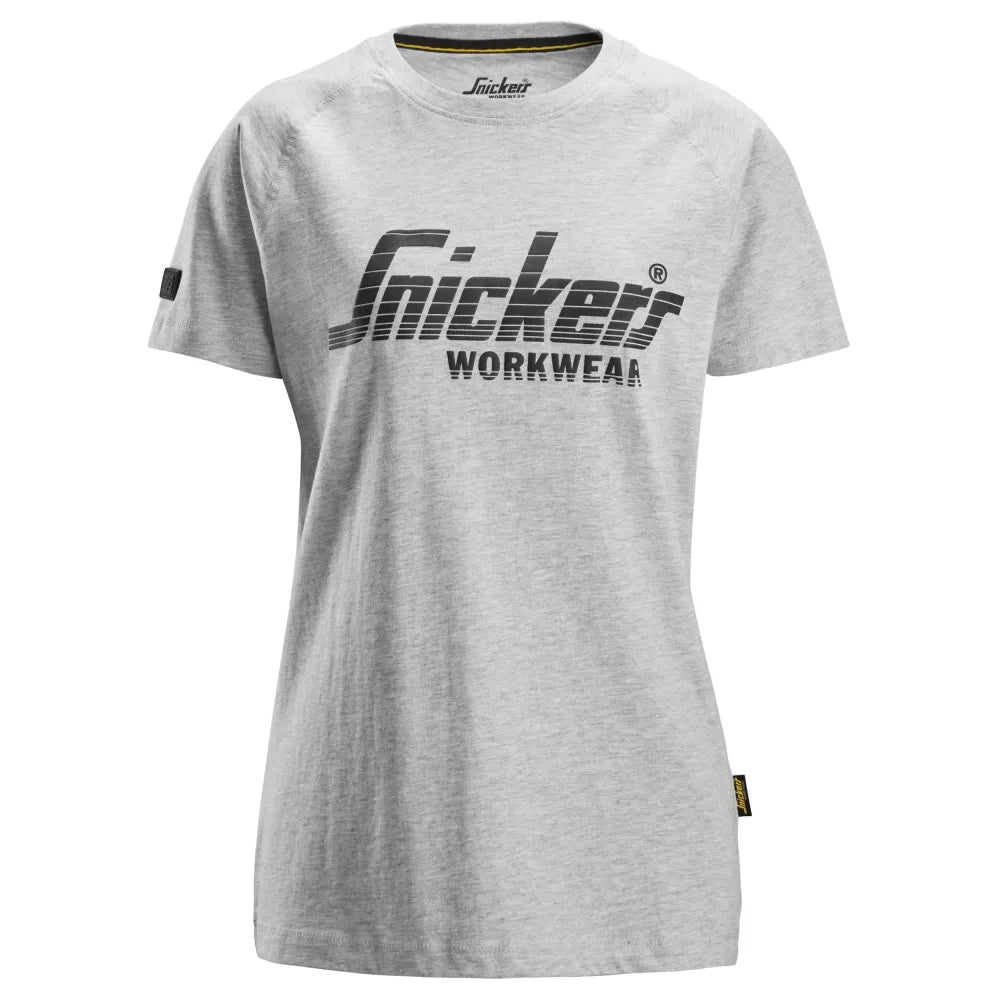 Snickers 2597 Dames Logo T-Shirt 2800 Grey Melange