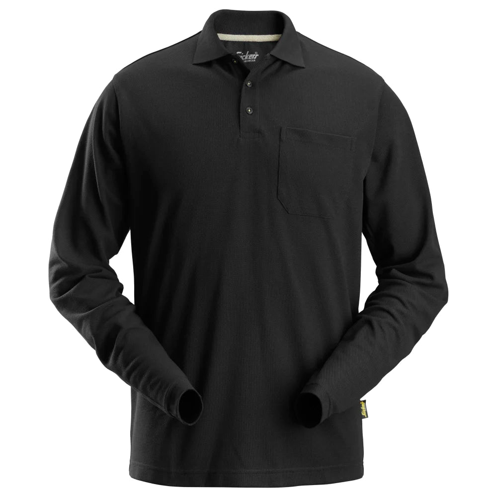 Snickers 2608 Poloshirt Met Lange Mouwen 0400 Black