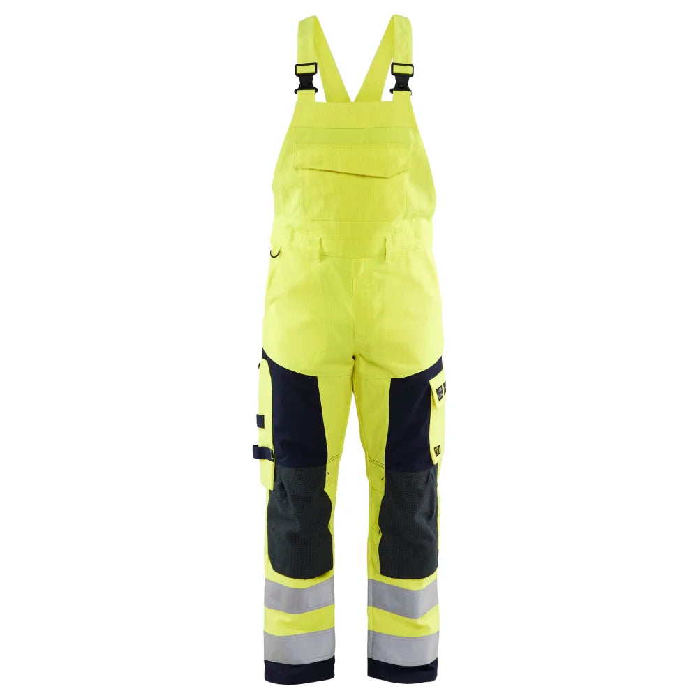 Blaklader 2608 1514 Multinorm Bretelbroek High Vis Geel Marineblauw