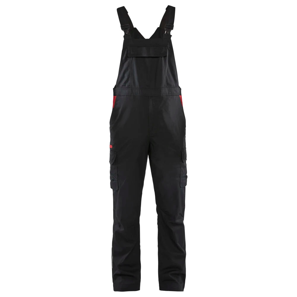 Blaklader 2644 1832 Industrie Bretelbroek Stretch Zwart Rood