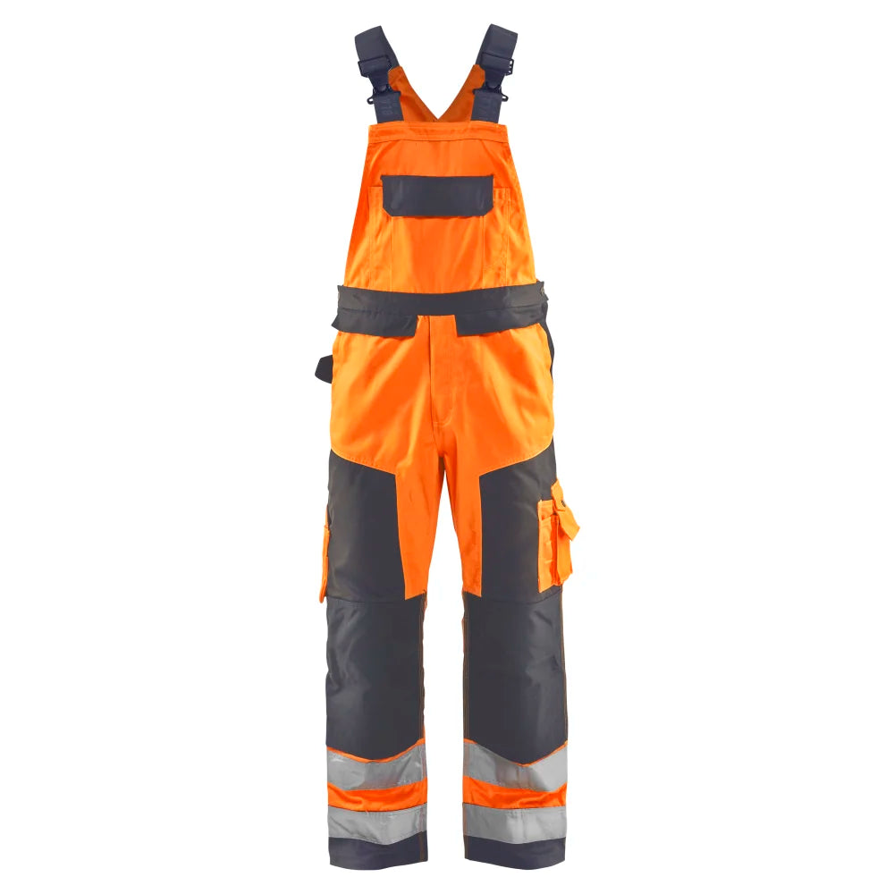 Blaklader 2660 1811 High Vis Bretelbroek High Vis Oranje Medium Grijs