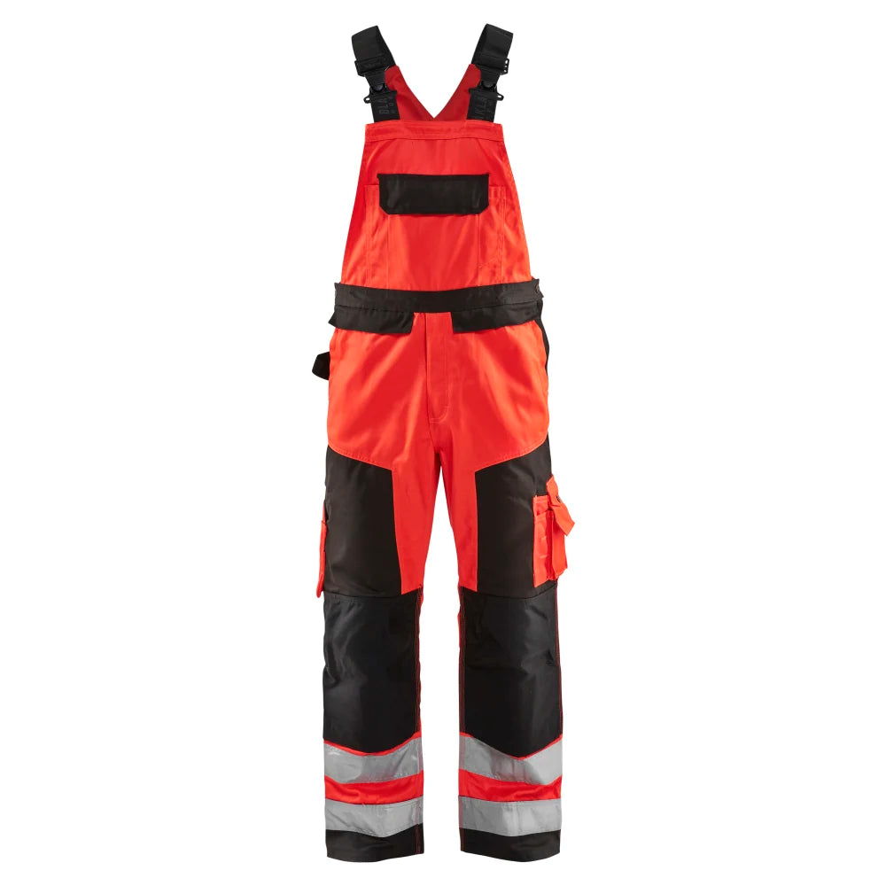 Blaklader 2660 1811 High Vis Bretelbroek High Vis Rood Zwart