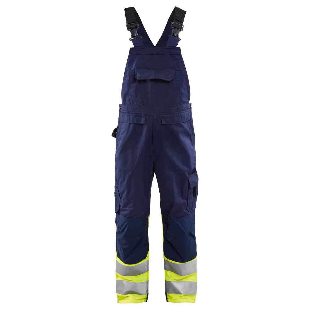 Blaklader 2662 1800 High Vis Bretelbroek Marine High Vis Geel