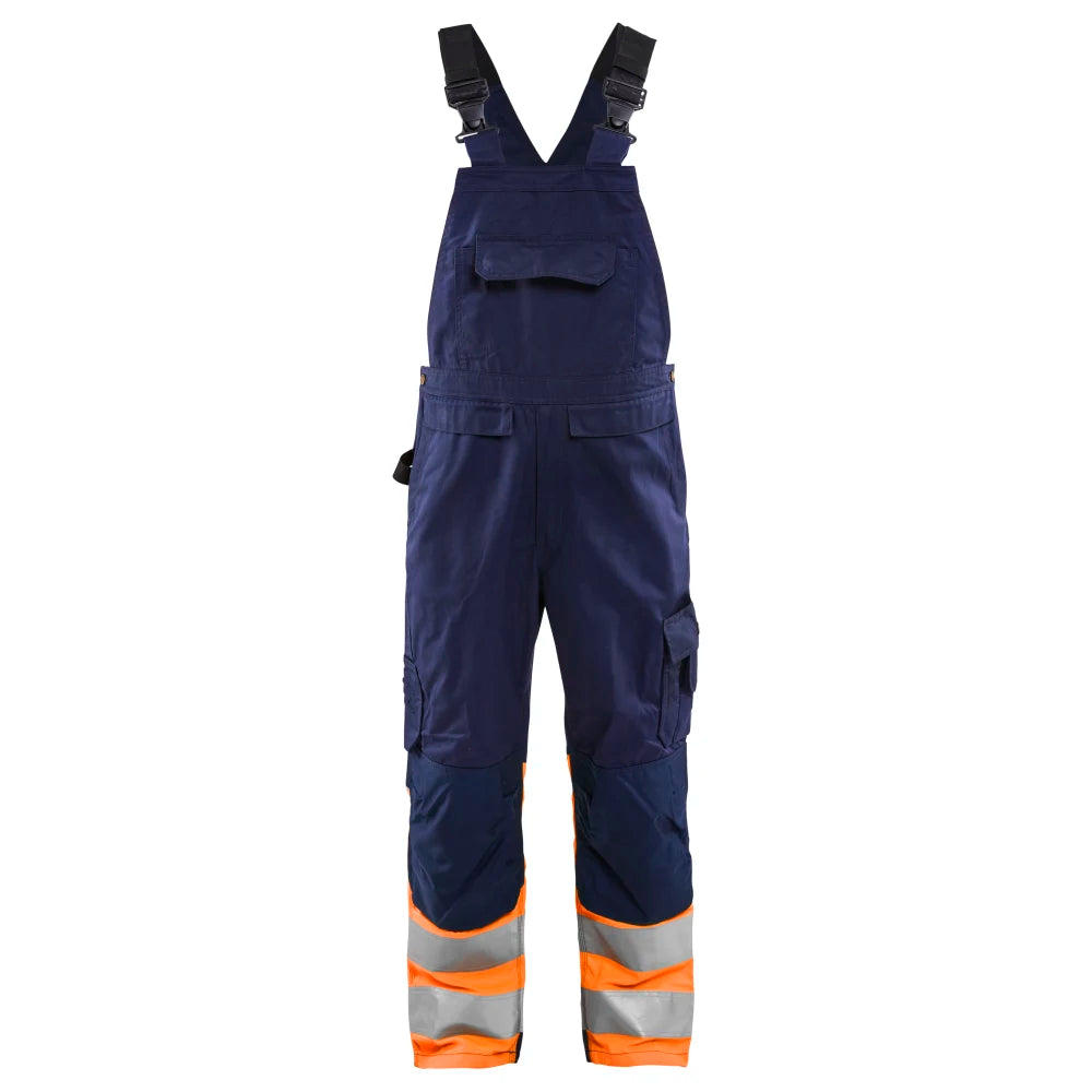 Blaklader 2662 1800 High Vis Bretelbroek Marineblauw Oranje