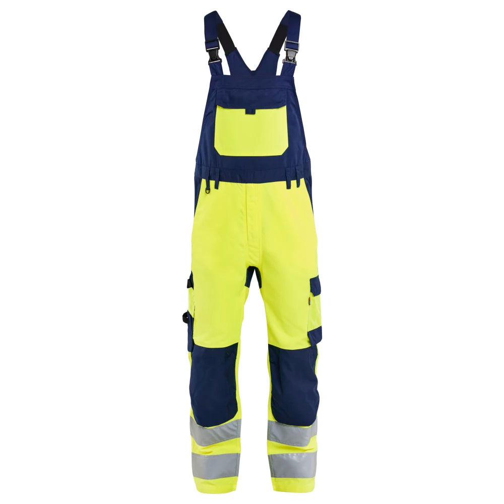 Blaklader 2663 1905 High Vis Bretelbroek High Vis Geel Marineblauw