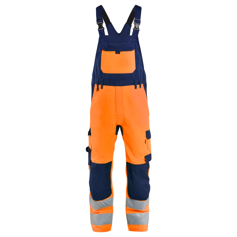 Blaklader 2663 1905 High Vis Bretelbroek High Vis Oranje Marineblauw