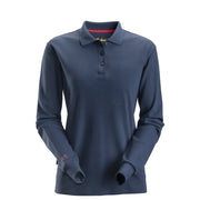 Snickers 2667 Protecwork Dames Poloshirt Met Lange Mouwen 9500 Navy