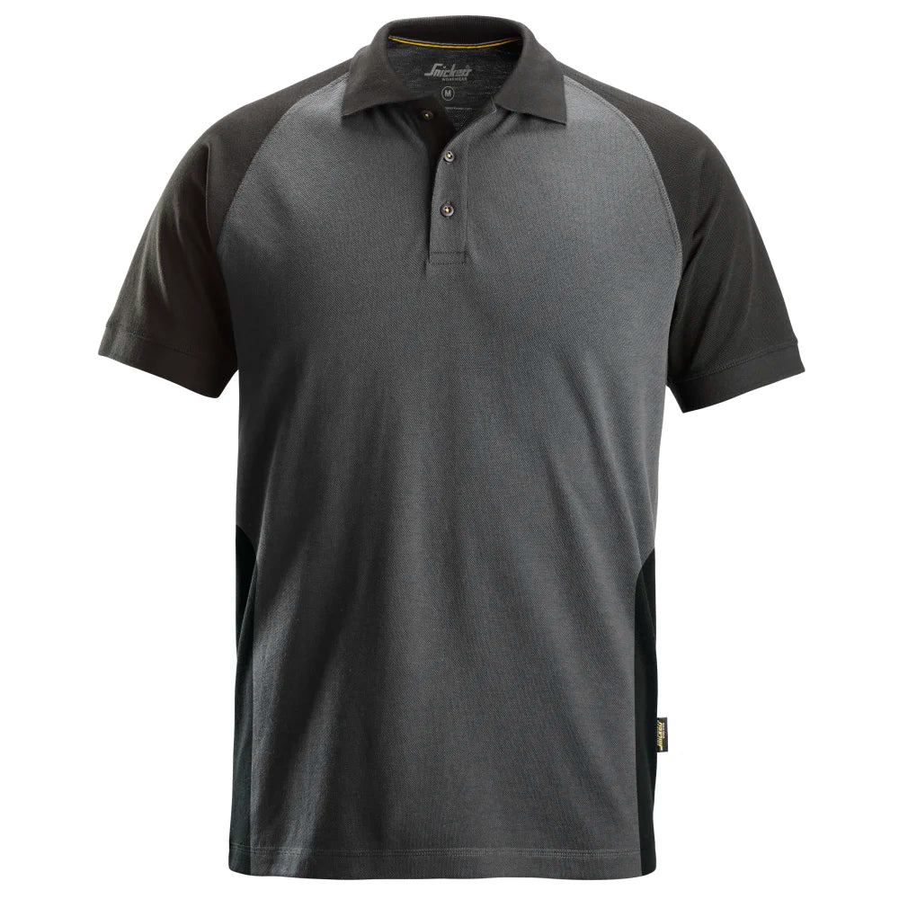 Snickers 2750 Tweekleurig Polo Shirt 5804 Steel Grey Black