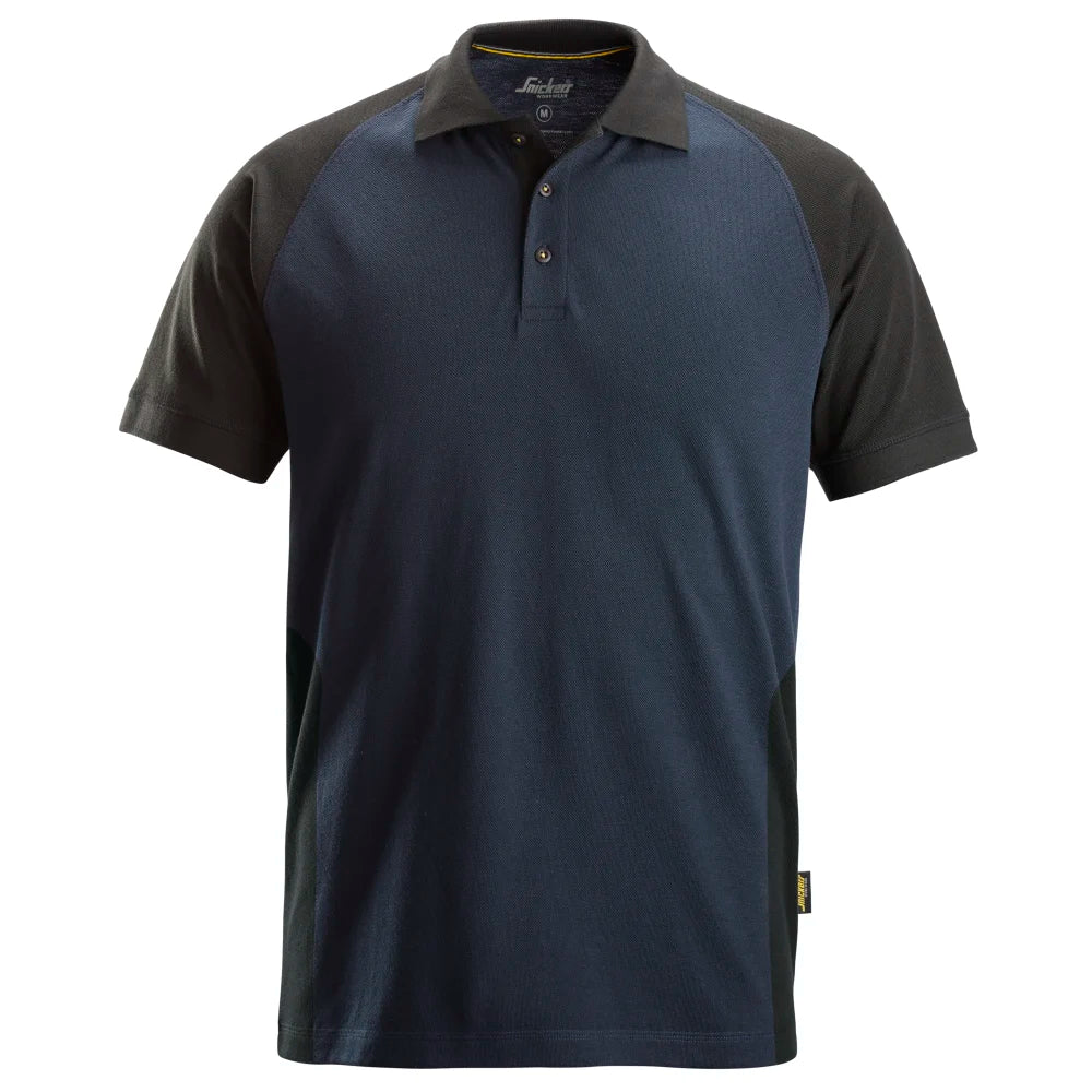 Snickers 2750 Tweekleurig Polo Shirt 9504 Navy Black