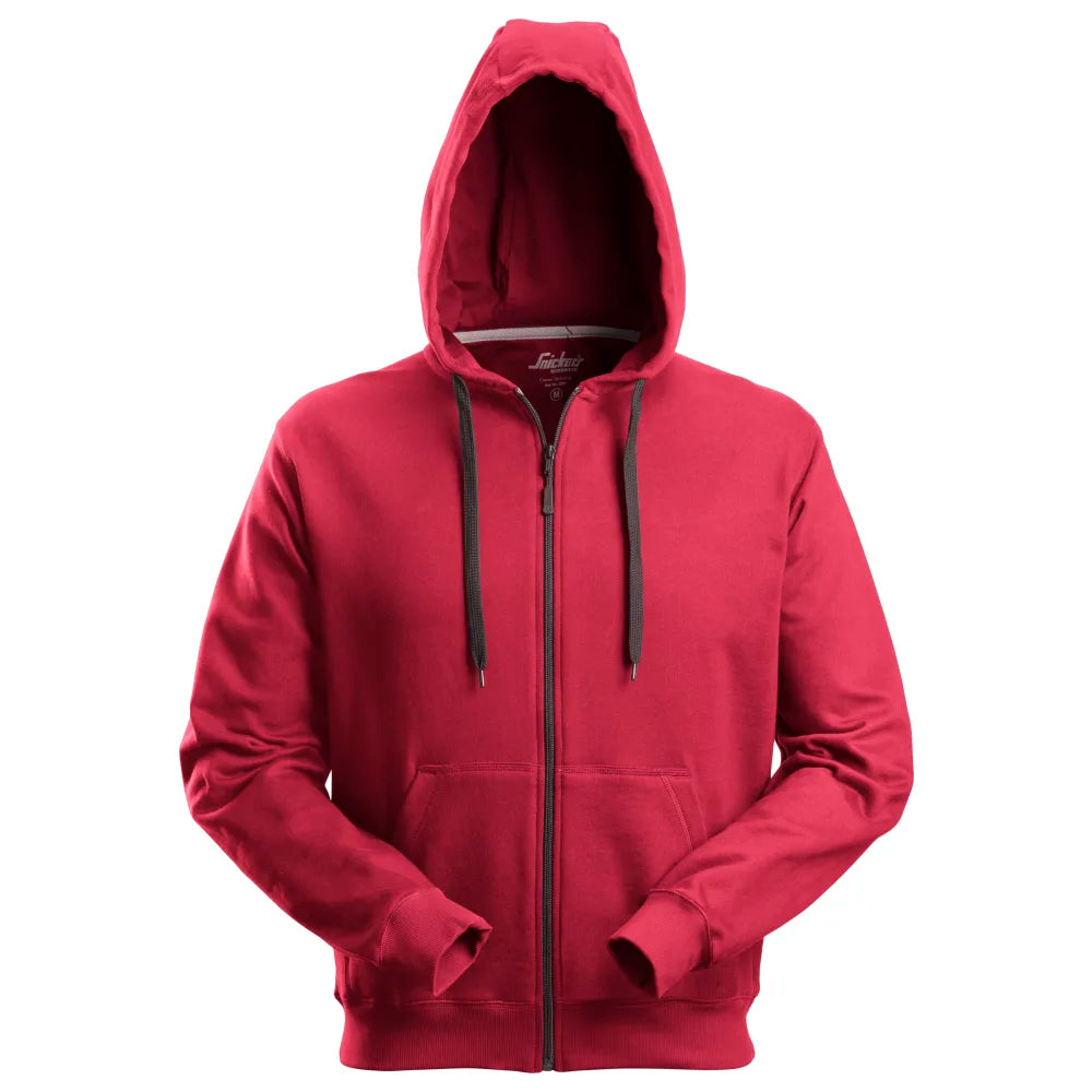 Snickers 2801 Hoodie Met Rits 1600 Chili Red