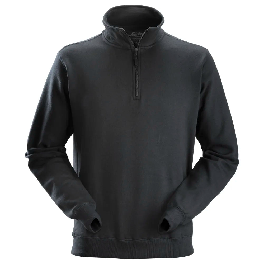 Snickers 2818 Sweatshirt Met Halve Rits 0400 Black