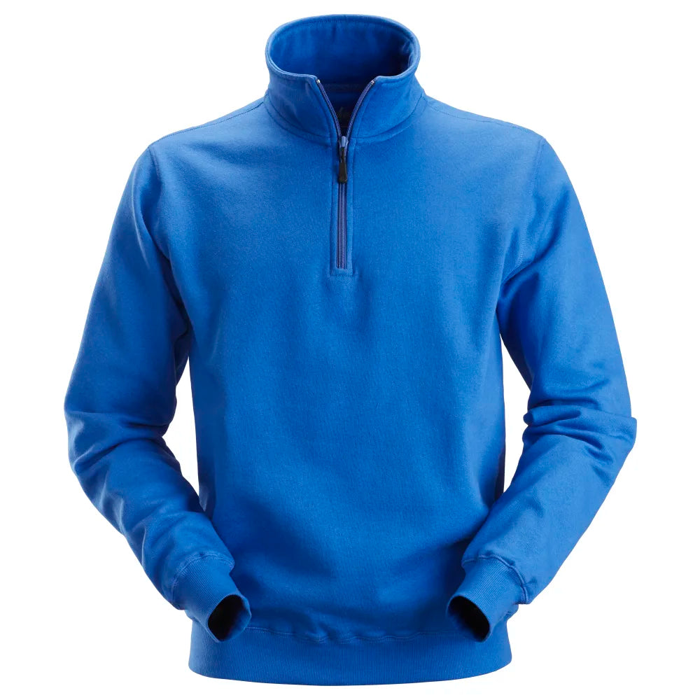 Snickers 2818 Sweatshirt Met Halve Rits 5600 True Blue