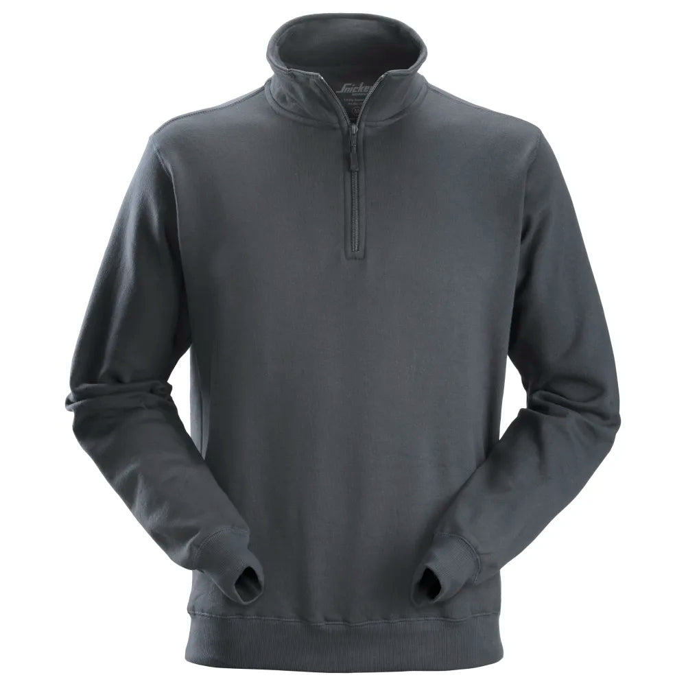 Snickers 2818 Sweatshirt Met Halve Rits 5800 Steel Grey
