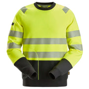 Snickers 2831 High-Vis Klasse 2 Sweatshirt 6604 High Visibility Yellow Black