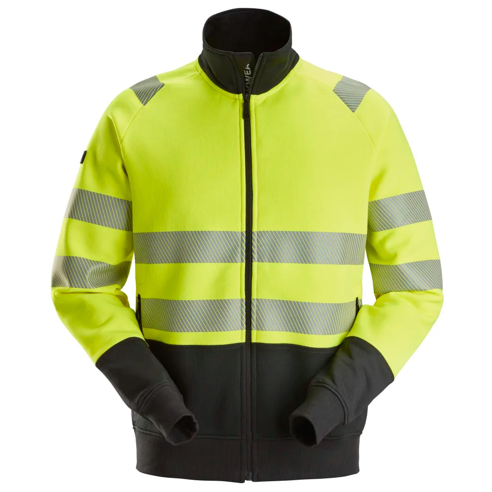 Snickers 2835 High-Vis Werkjas Met Rits Klasse 2 6604 High Visibility Yellow Black