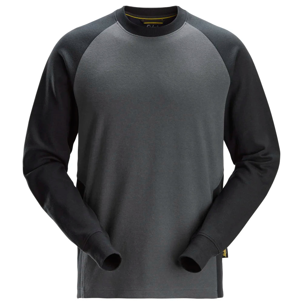 Snickers 2840 Tweekleurig Sweatshirt 5804 Steel Grey Black