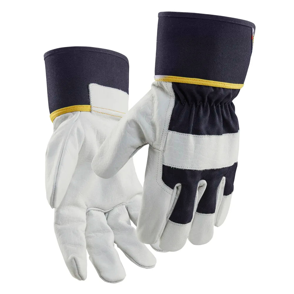Blaklader 2841 1462 Werkhandschoenen Leder Donkerblauw Wit