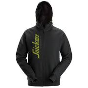 Snickers 2846 Logo Hoodie Met Rits 0400 Black
