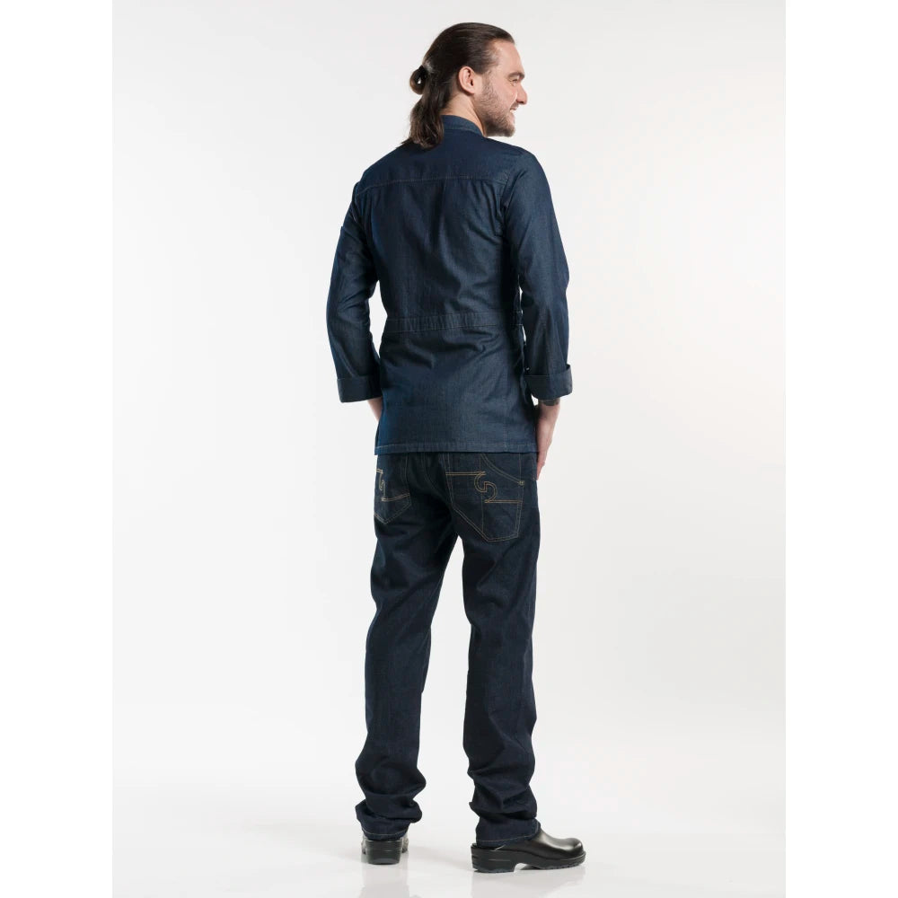 Chaud Devant Koksbuis Parka Blue Denim Stretch