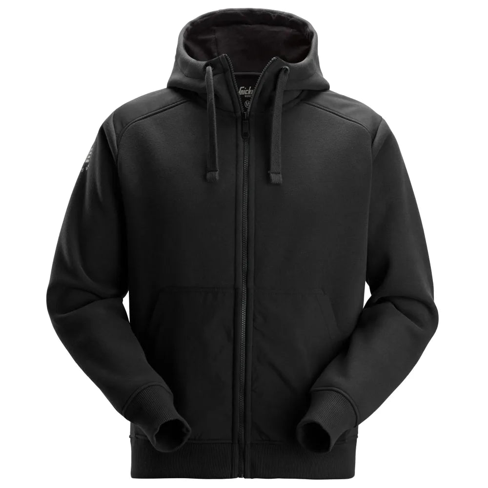 Snickers 2875 Cordura Tech Sweatshirt Hoodie Met Rits 0404 Black Black