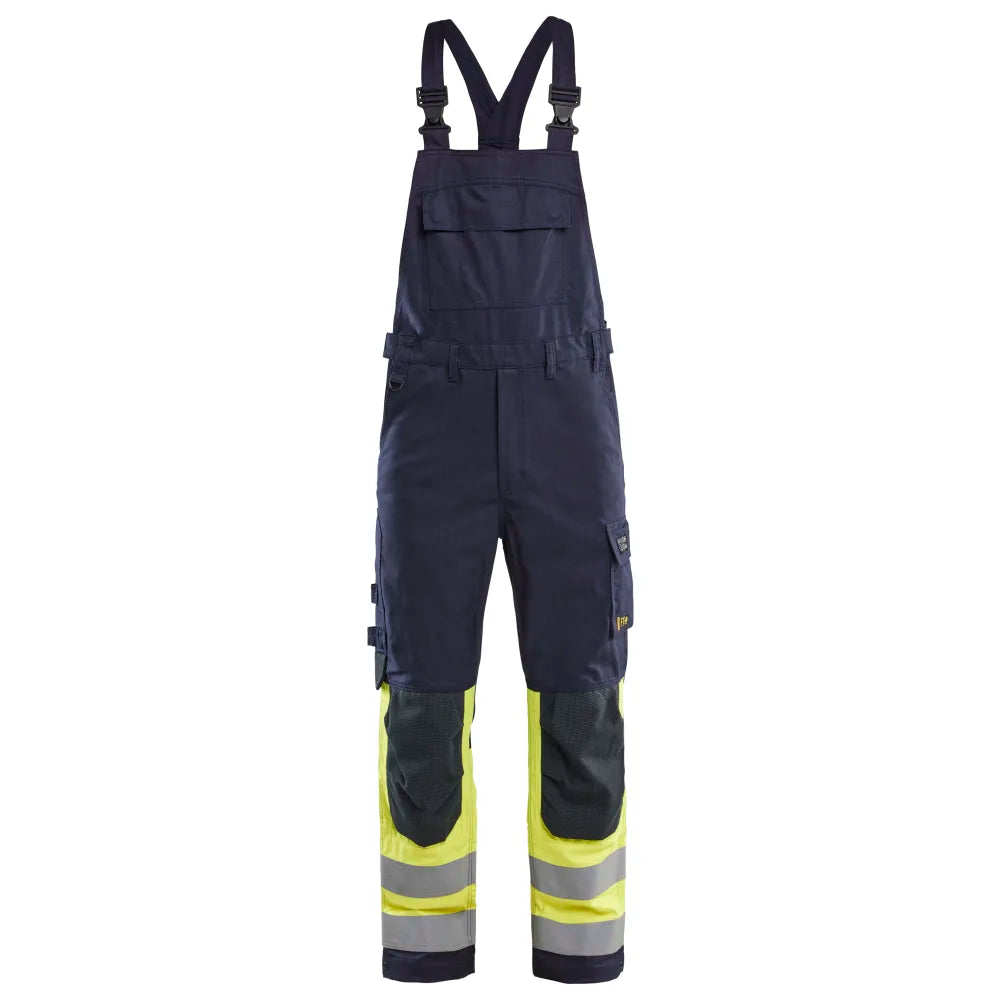 Blaklader 2888 1512 Multinorm Bretelbroek Inherent Klasse 1 Marine High Vis Geel