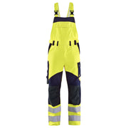 Blaklader 2889 1512 Multinorm Bretelbroek Inherent High Vis Geel Marineblauw