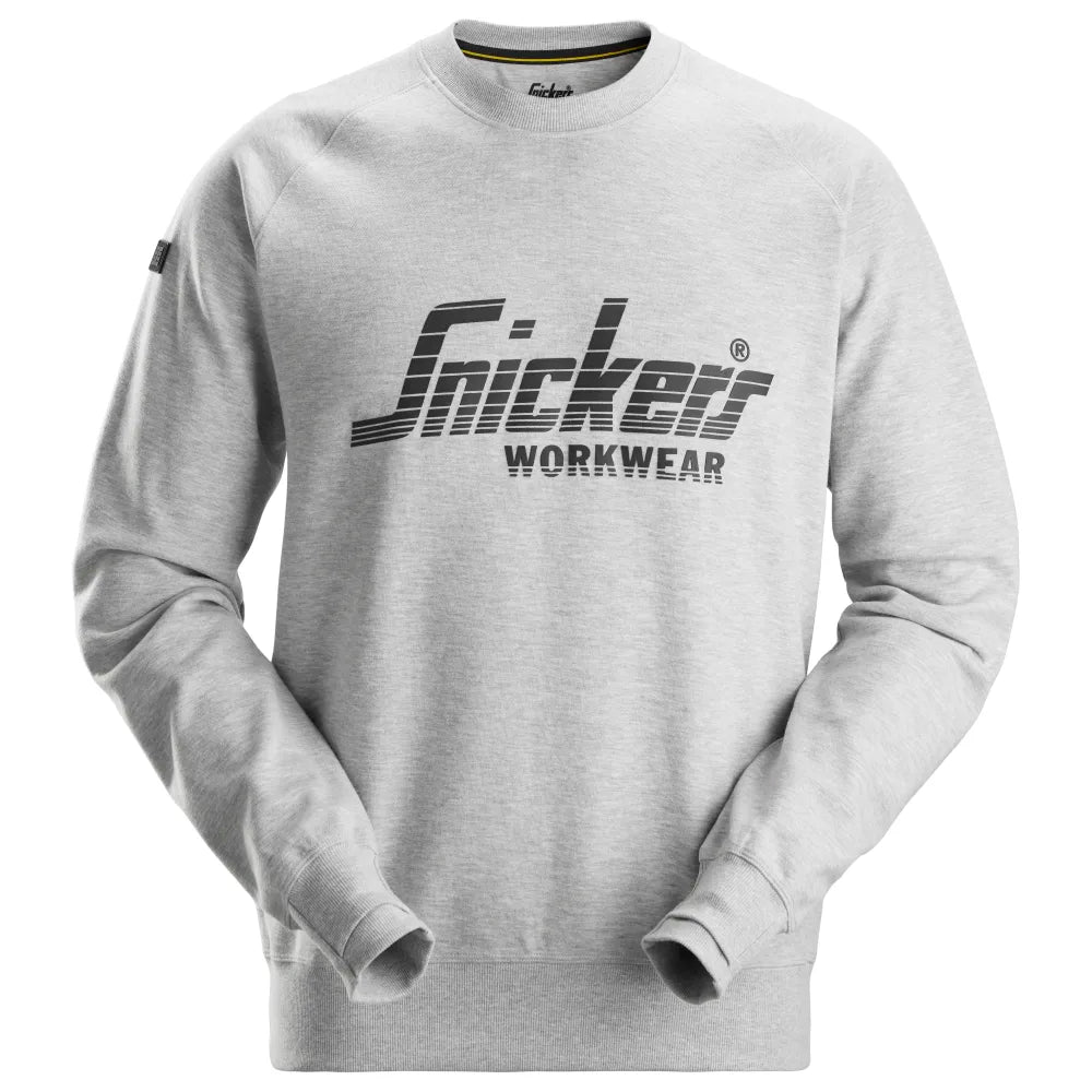 Snickers 2892 Logo Sweatshirt 2800 Grey Melange