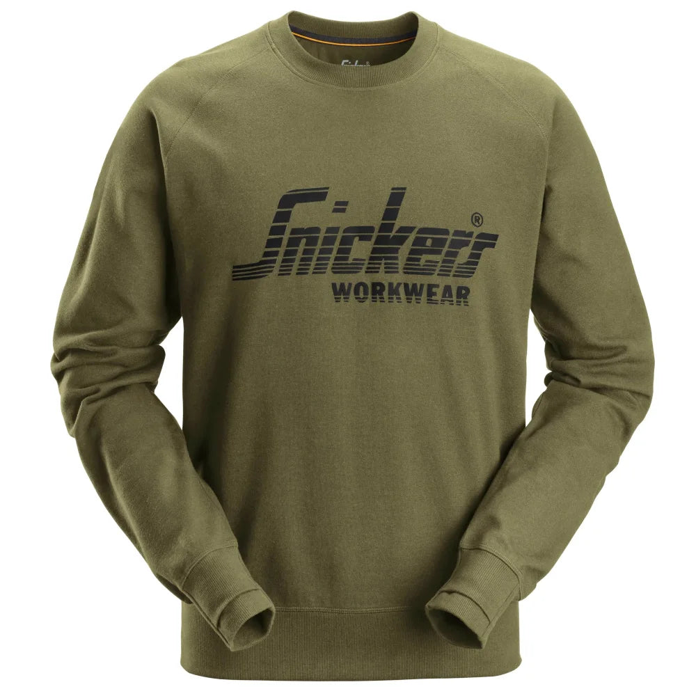 Snickers 2892 Logo Sweatshirt 3100 Khaki Green