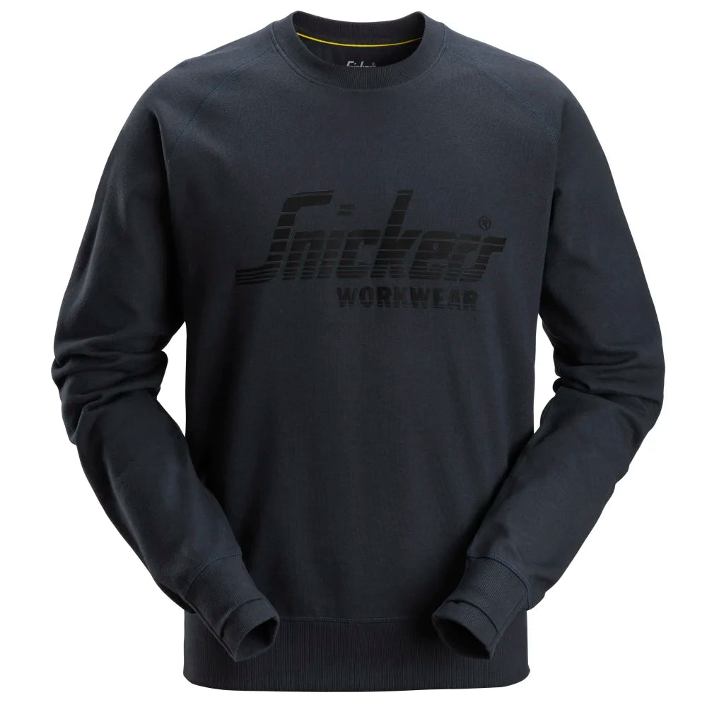 Snickers 2892 Logo Sweatshirt 4500 Dark Navy Melange