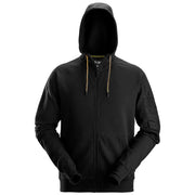 Snickers 2895 Logo Hoodie Met Rits 0400 Black