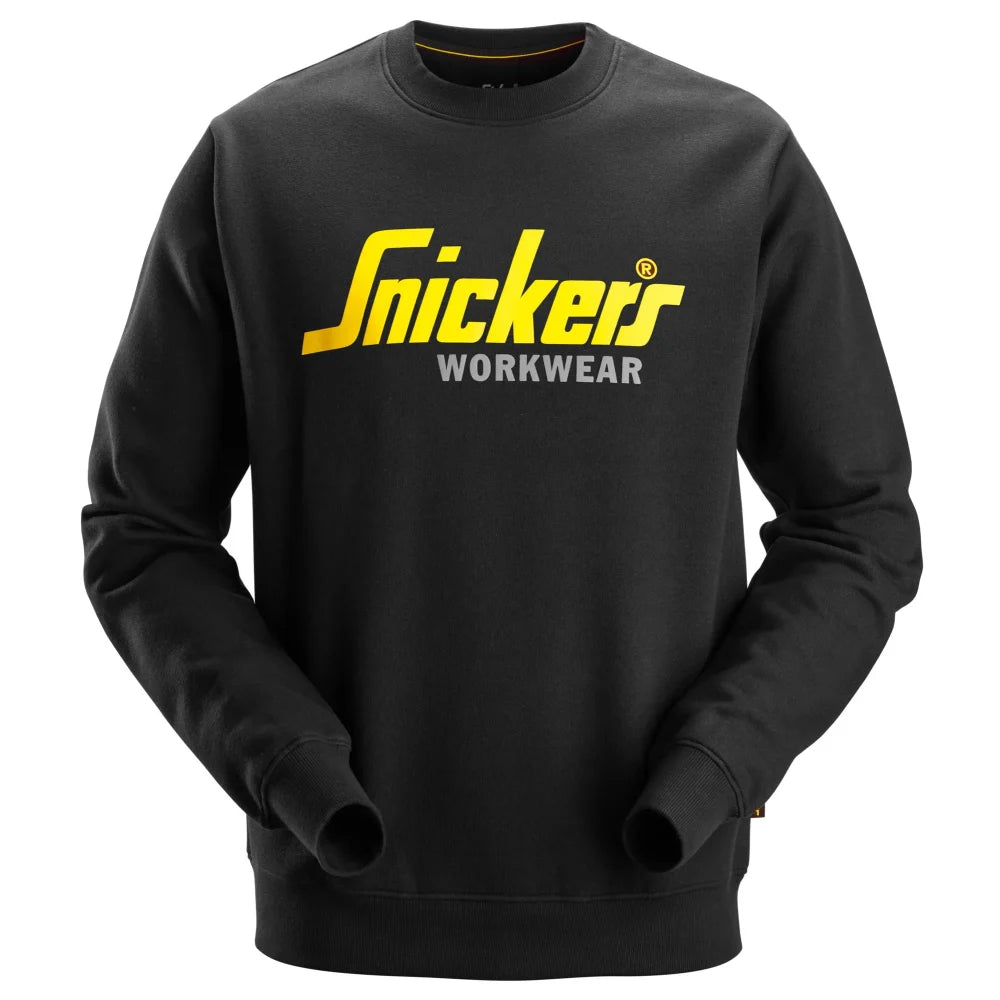 Snickers 2898 Classic Logo Sweatshirt 0400 Black