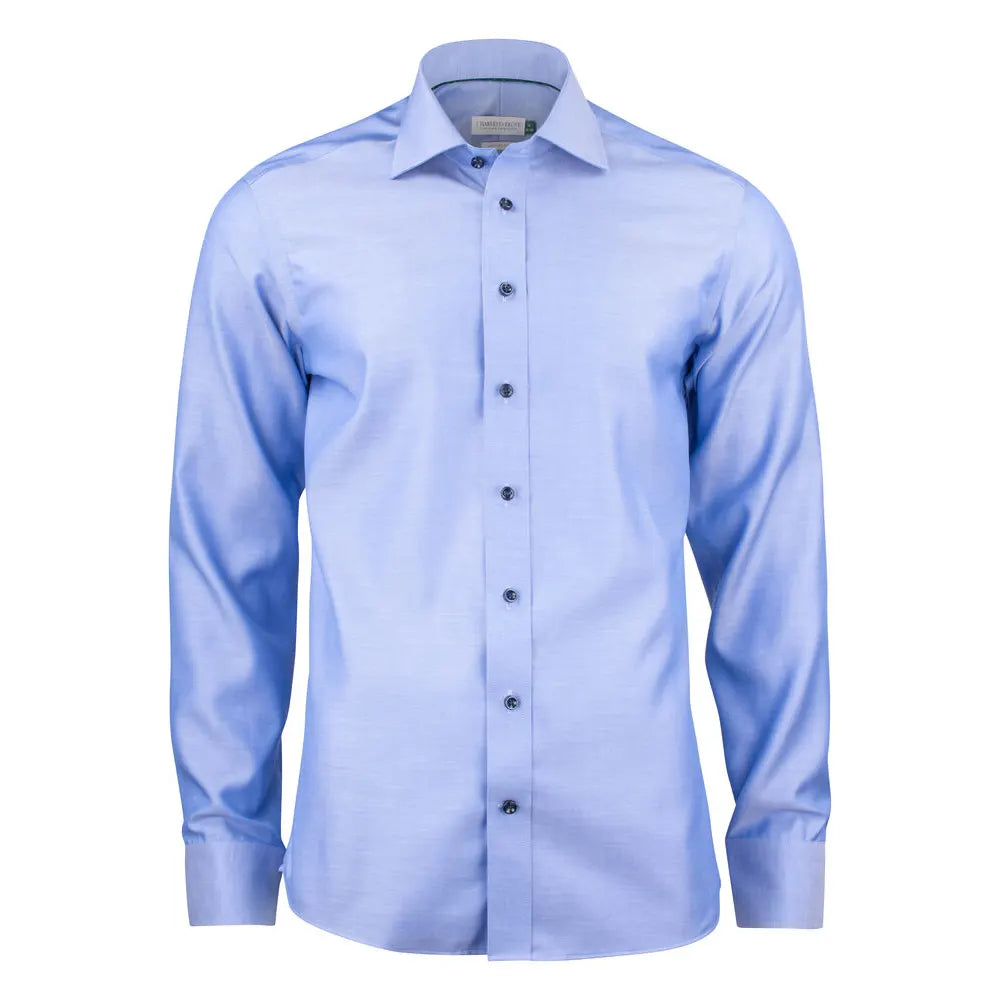 J.Harvest & Frost Green Bow 01 Hemd Regular Fit Heren Middenblauw