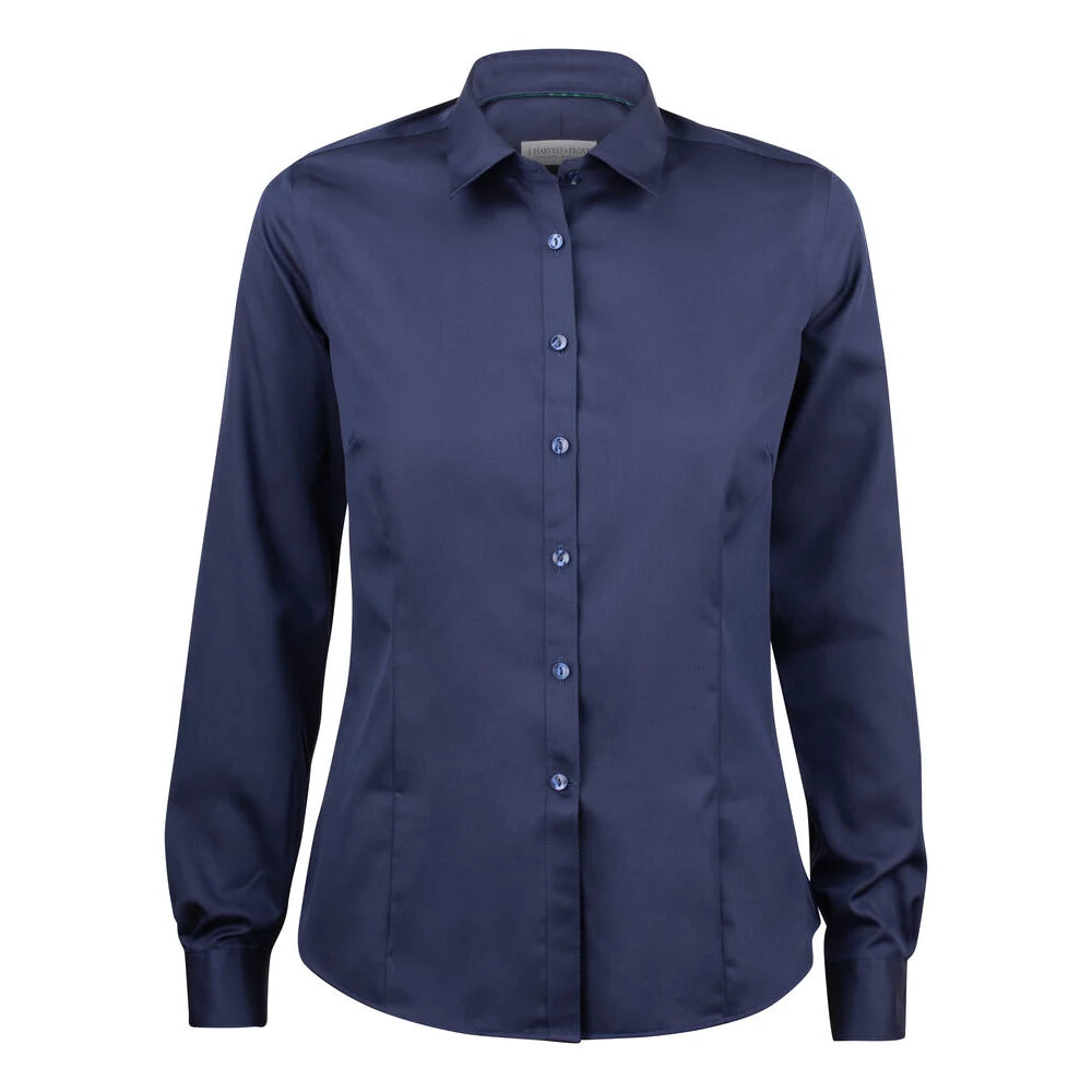 J.Harvest & Frost Green Bow 01 Hemd Dames Marine