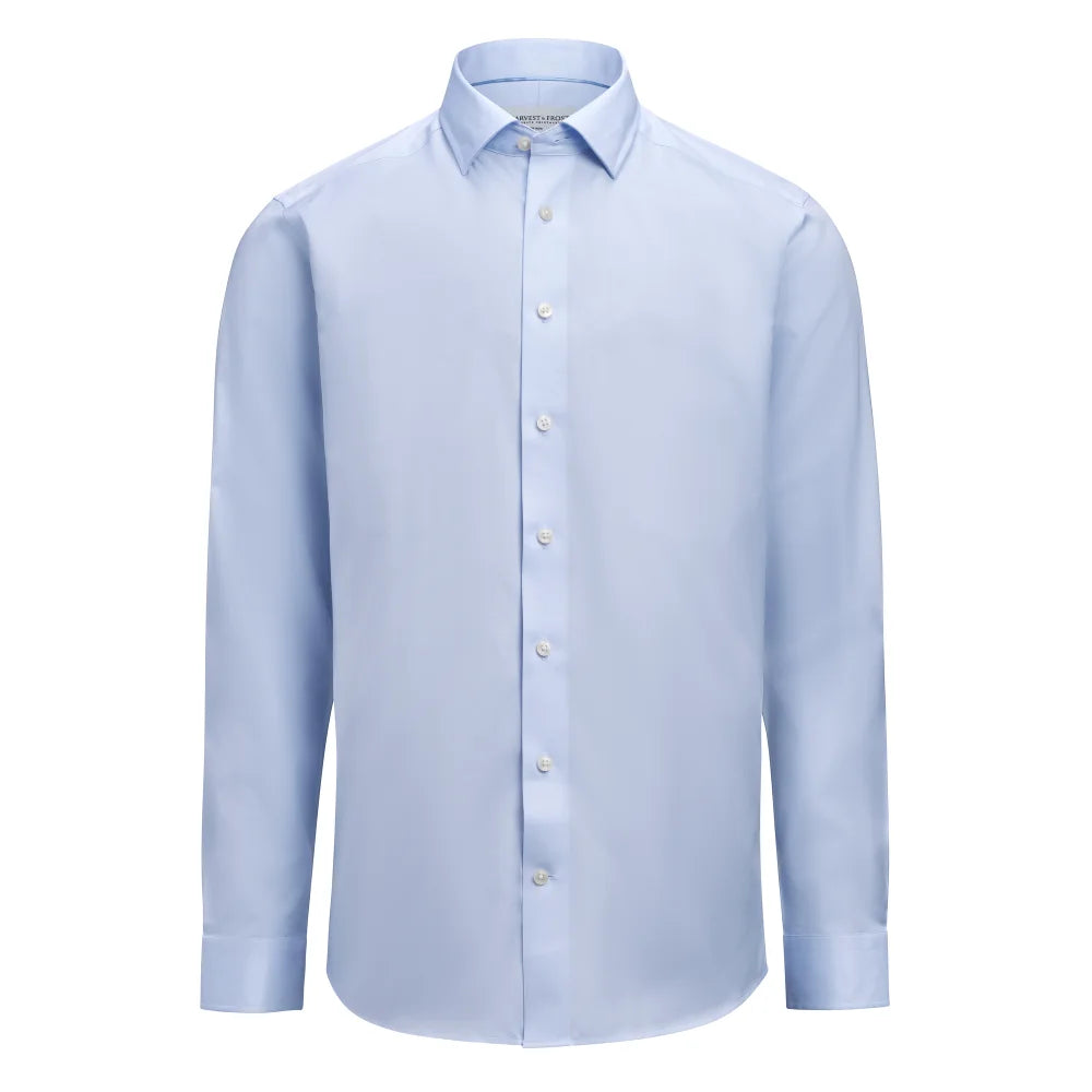 J.Harvest & Frost Gb02 Twill Stretch Slim Fit Hemelsblauw