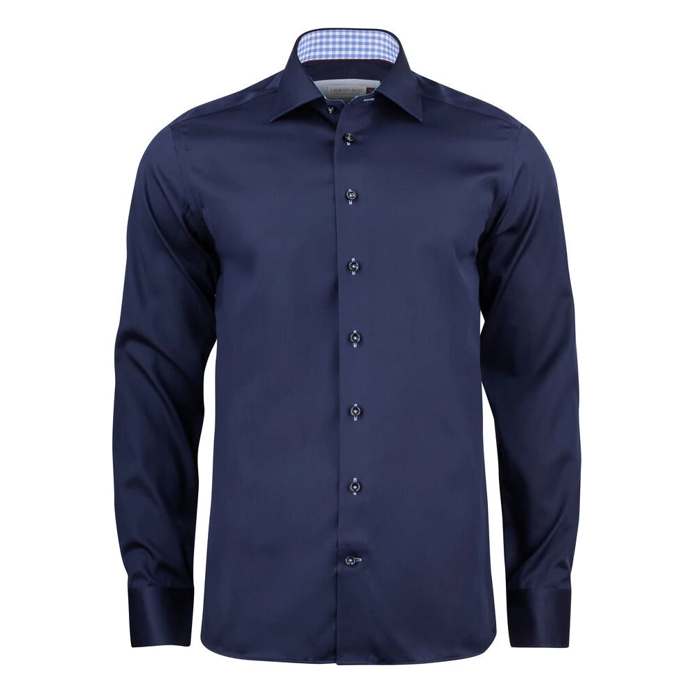 J.Harvest & Frost Red Bow 20 Hemd Regular Fit Heren Marine Lichtblauw