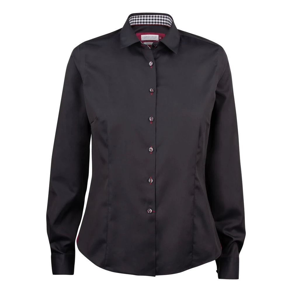 J.Harvest & Frost Red Bow 20 Hemd Dames Zwart Rood