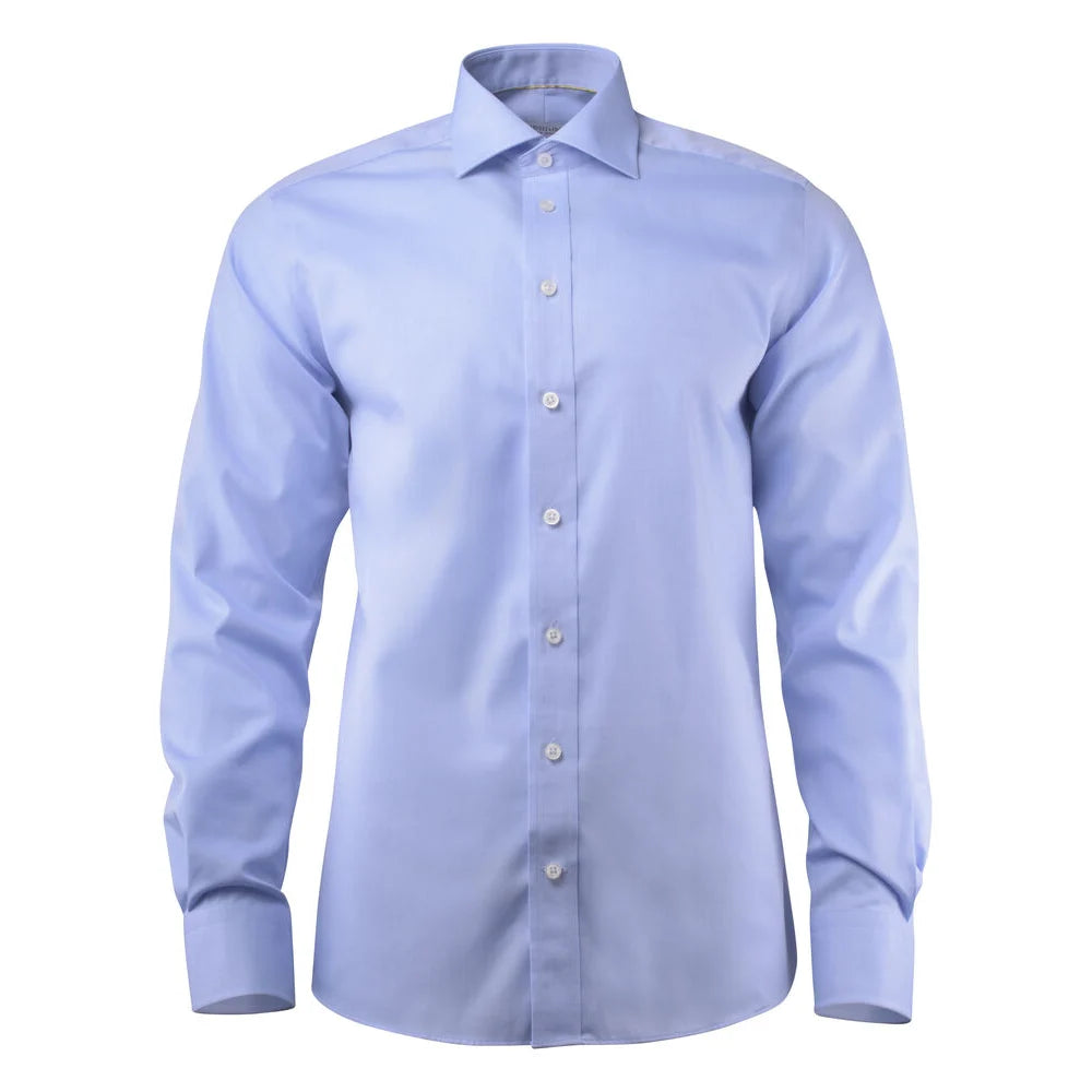 J.Harvest & Frost Yellow Bow 50 Hemd Regular Fit Heren Hemelsblauw