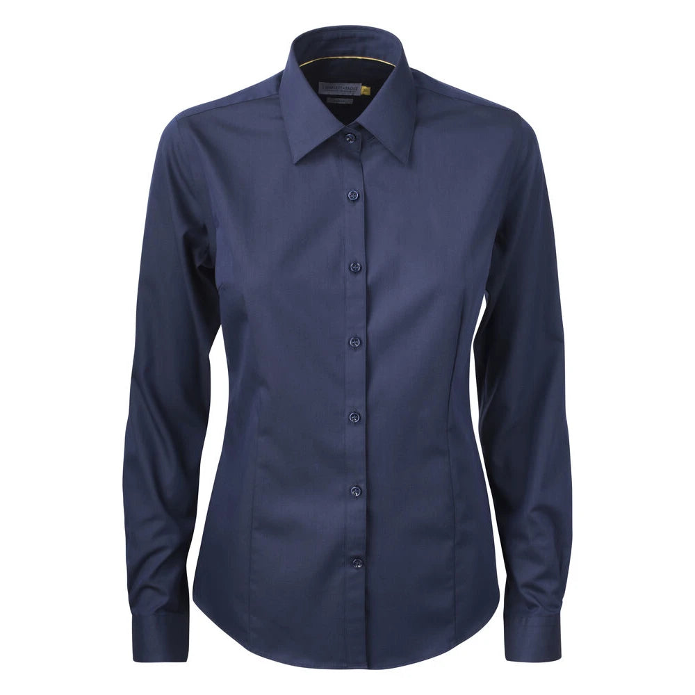 J.Harvest & Frost Yellow Bow 50 Hemd Dames Marine
