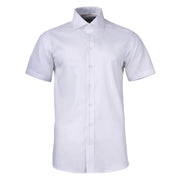 J.Harvest & Frost Yellow Bow 50 S/S Hemd Slim Fit Heren Wit